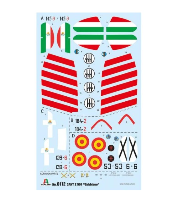 Cant Z.501 Gabbiano - Italeri 112 - Scale 1/72