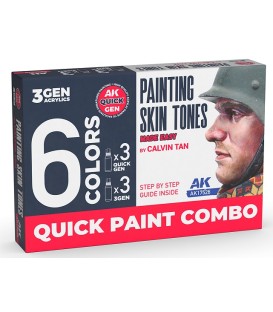 AK17526 Painting Skin Tones Made Easy by Calvin Tan 6 u. 17 ml