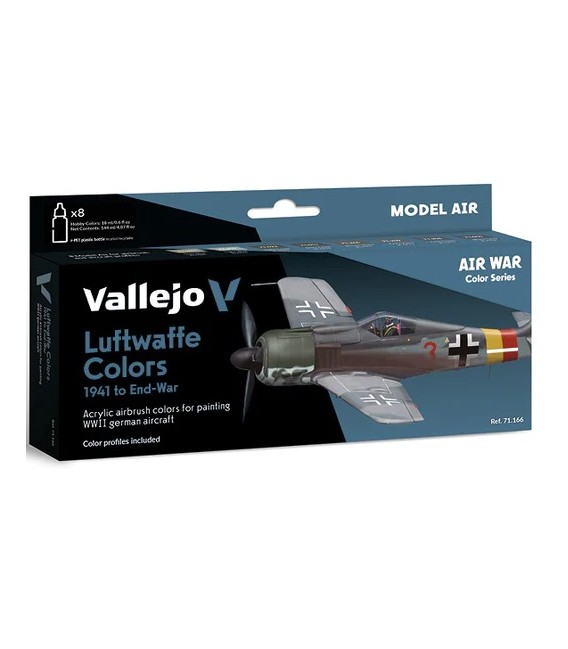 Set Vallejo Model Air 8 u. (17 ml.) Luftwaffe 1941 until end-war