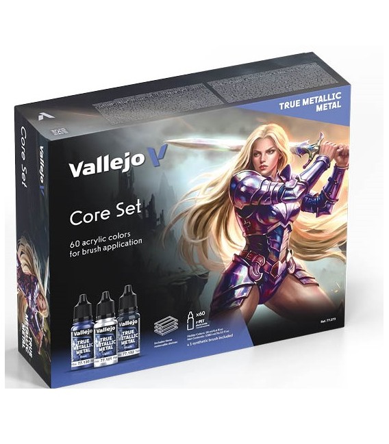77273 Core Set Vallejo True Metallic Metal 60 u. (18 ml.)