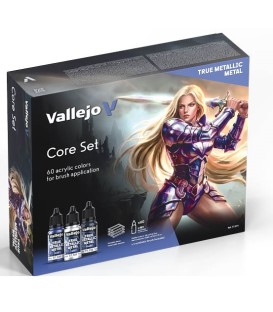 77273 Core Set Vallejo True Metallic Metal 60 u. (18 ml.)