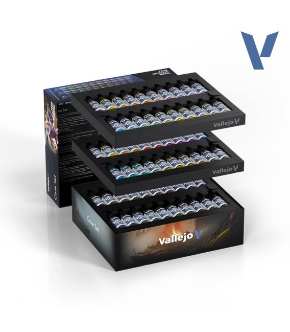 77273 Core Set Vallejo True Metallic Metal 60 u. (18 ml.)