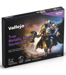 77272 TMM Starter Set Vallejo True Metallic Metal 12 u. (18 ml.)