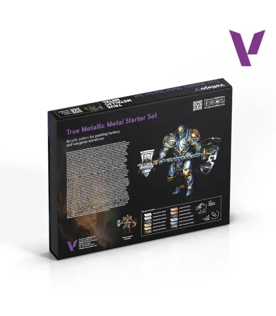 77272 TMM Starter Set Vallejo True Metallic Metal 12 u. (18 ml.)