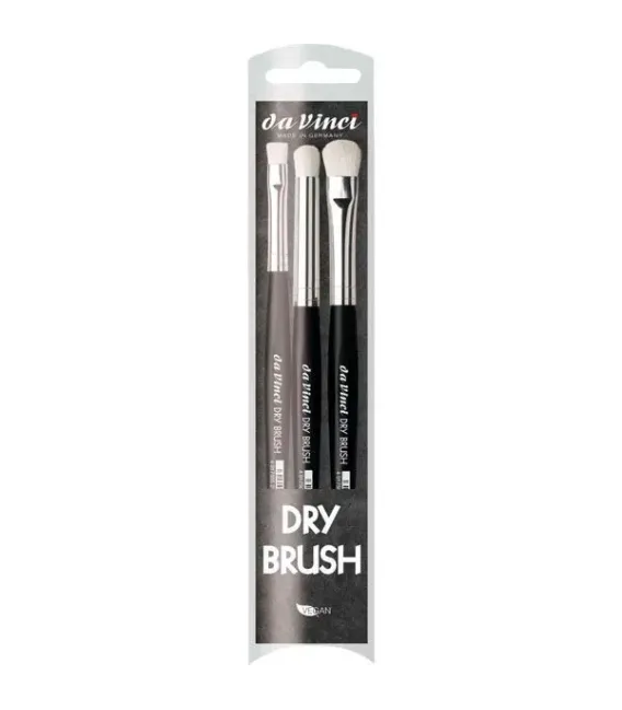Dry Brush Set 3 pinceles Da Vinci S - M - L