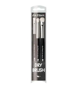 Dry Brush Set 3 pinceles Da Vinci S - M - L