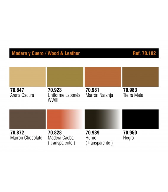 Set Vallejo Madera y Cuero (Model Color).
