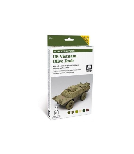78.412 Set AFV US Vietnam Verd Oliva.
