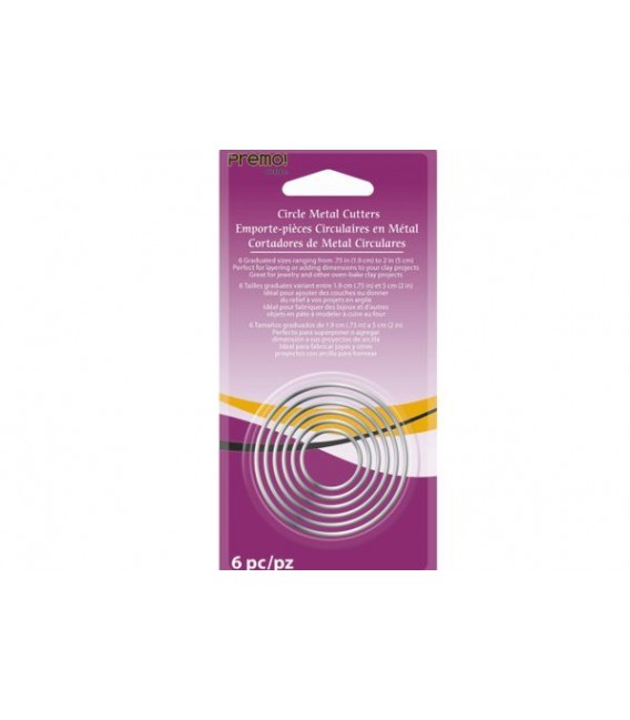 AMM1020 Circle metal cutters Premo! Sculpey.