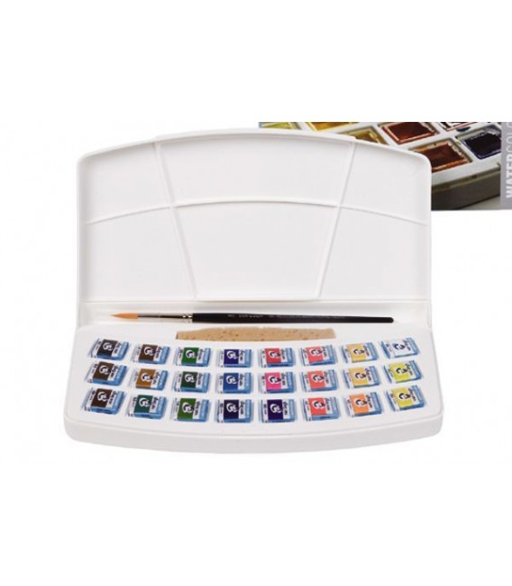 Caixa Aquarel.la Van Gogh set plastic 24 pastilles