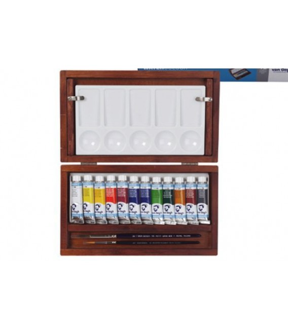 Boite aquarelle Van Gogh bois 12 tubes