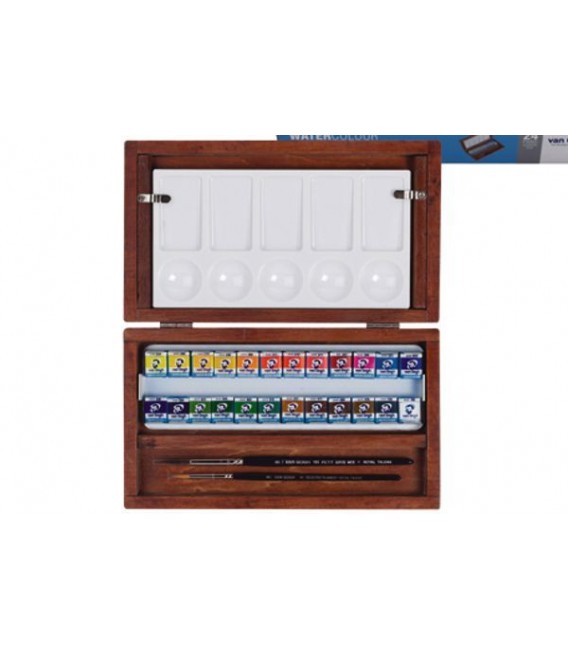 Caja acuarela Van Gogh madera 24 pastillas
