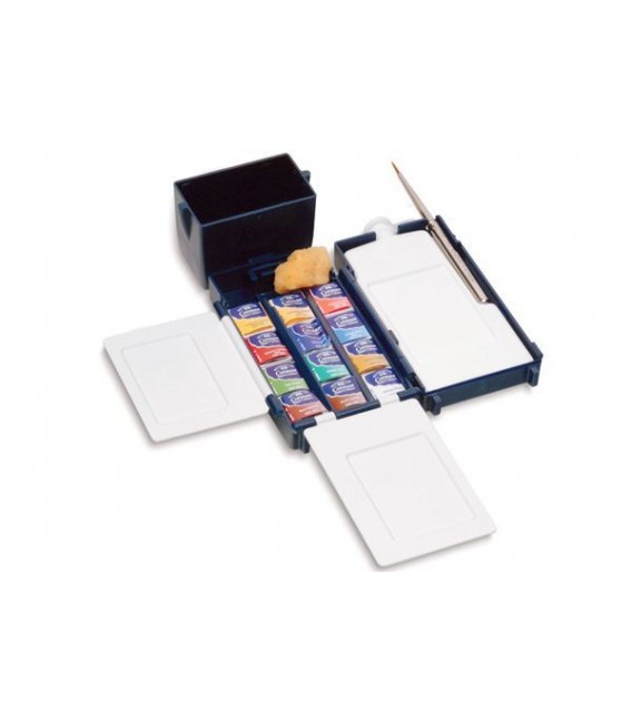 Water color plastic set Cotman field box 12 pans