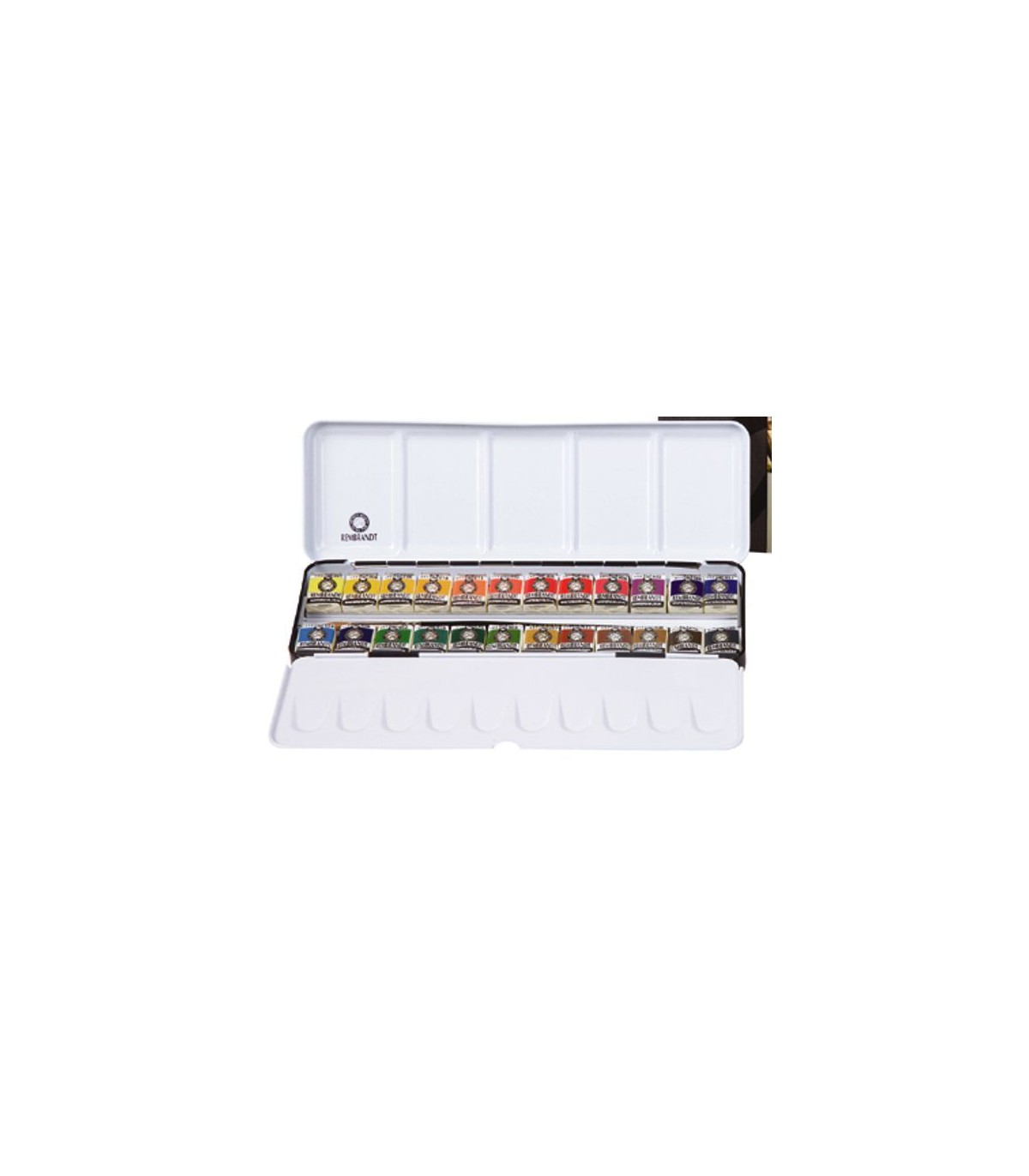 Rembrandt Watercolour Metal Set - 24 Pan Professional Artist Watercolor Paint