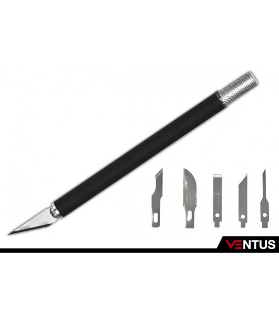 Set cutter mànec goma negra.