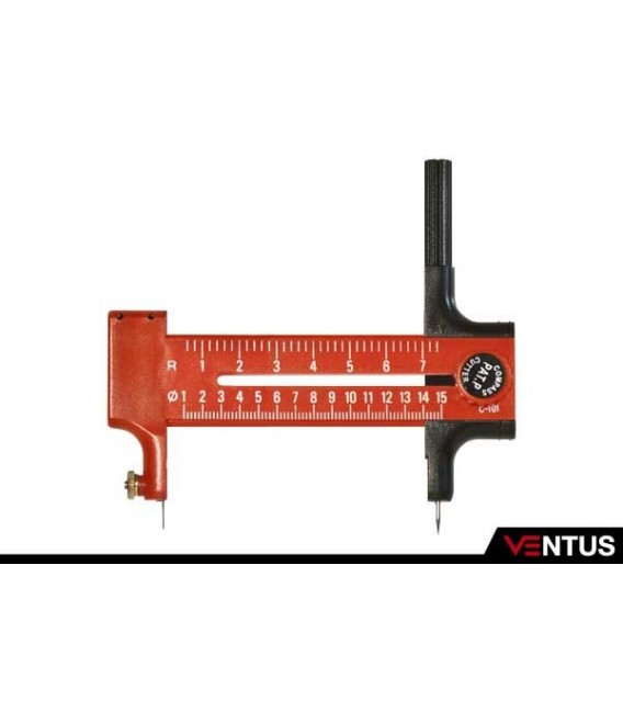 Compas cutter de 1 a 15 cm Ø
