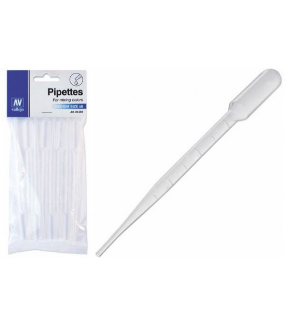 Pipettes medium size 8 pc. (3 ml)