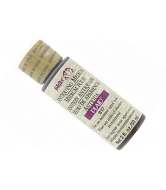 08) 817 Medium Wood Bucket Brown apariencia antigua FolkArt 59ml