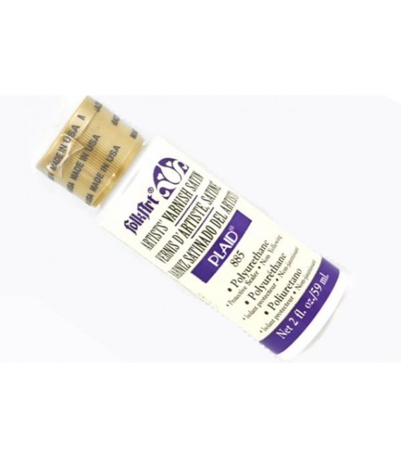 12) 885 Vernis satin polyurethane FolkArt 59 ml.