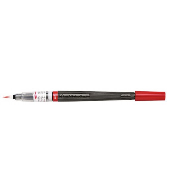 02) Rotulador Pincel Pentel Colour Brush GFL-102 Rojo