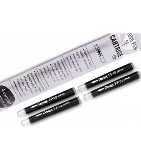 Cartucci sostituzione Pentel Pocket Brush FP10 4 u.