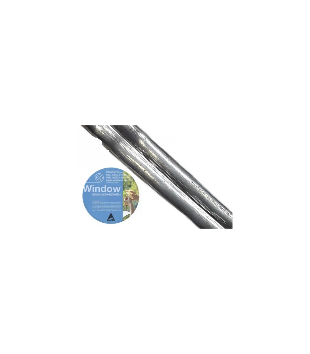 Rouleau de plomb autocollant pour fenêtre 9 mm (argent foncé) - 7,5 m de  long - Avec un gabarit de plomb pour grande fenêtre, un outil d'application