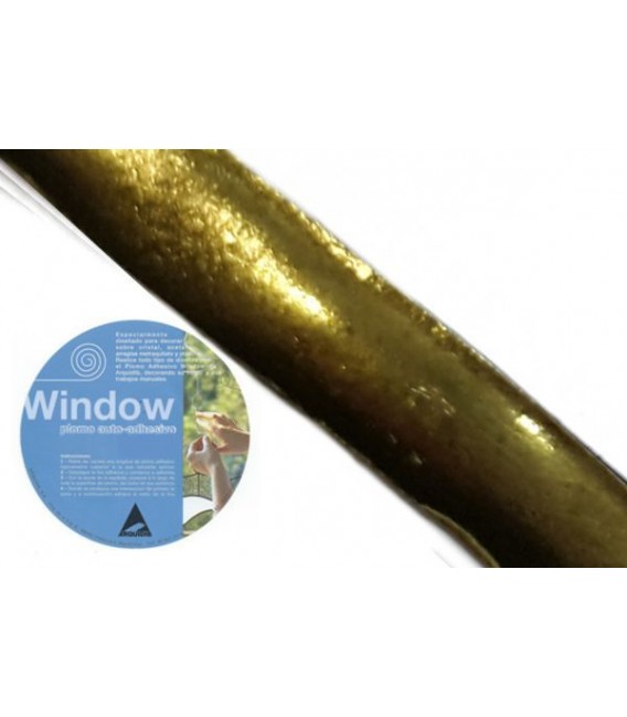 Plomb adhesif pour vitraux Window 6x10 Laiton