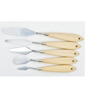 5 Pcs. Flexible Steel Painting Knives Set