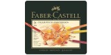 Caixa metal 24 lapis Polychromos Faber-Castell