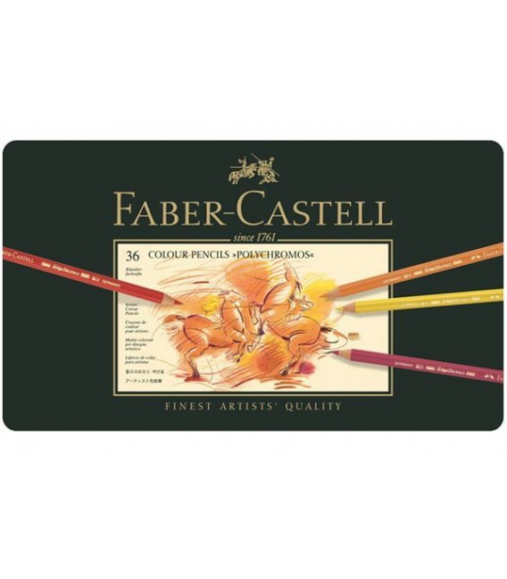 Polychromos Faber-Castell 36 Pencils Metal Box