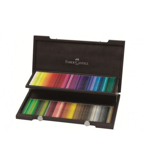 Cassa legno 120 matite Polychromos Faber-Castell