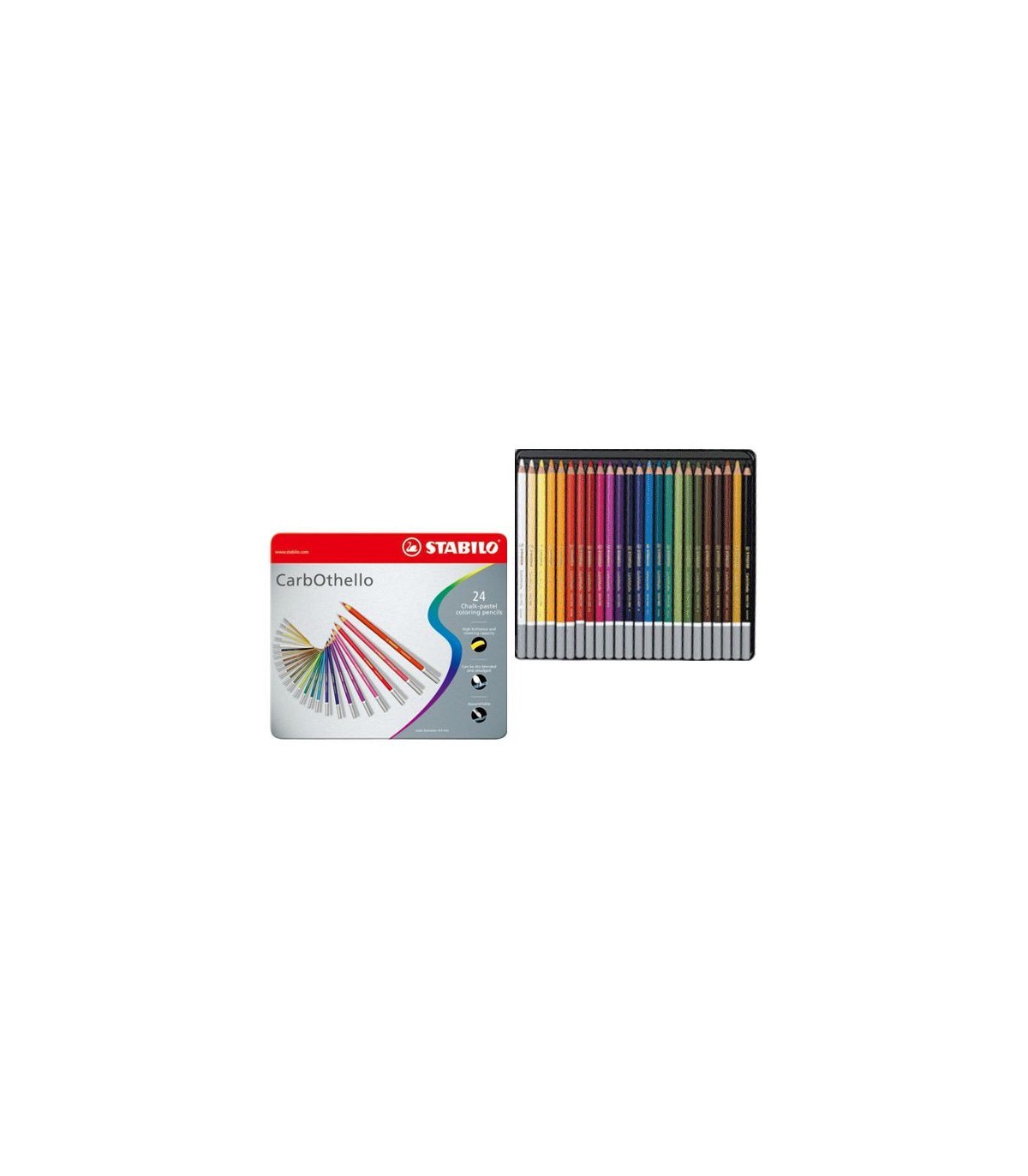 Lápiz de color tiza-pastel STABILO CarbOthello Color magenta Caja con 12 unidades 