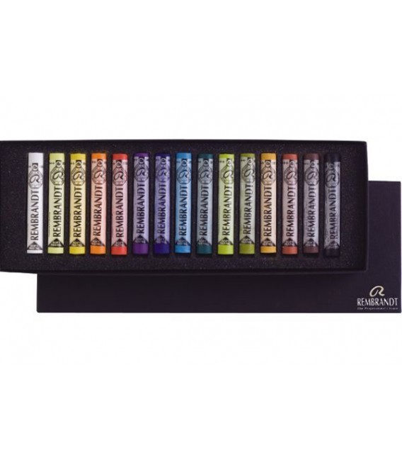 Boite carton 15 pastels entiers Rembrandt 300C15