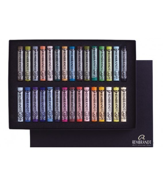 Boite carton 30 pastels entiers Rembrandt 300C30
