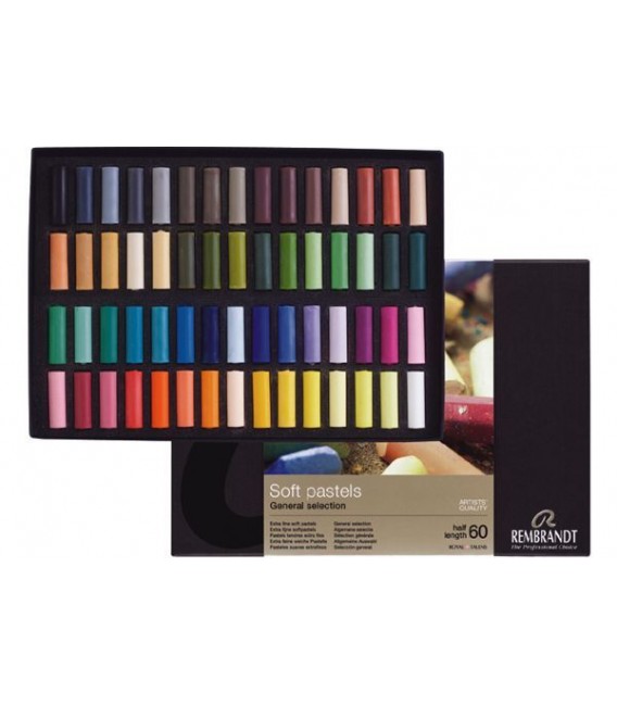 60 half pastels cardboard box Rembrandt 300C60.5