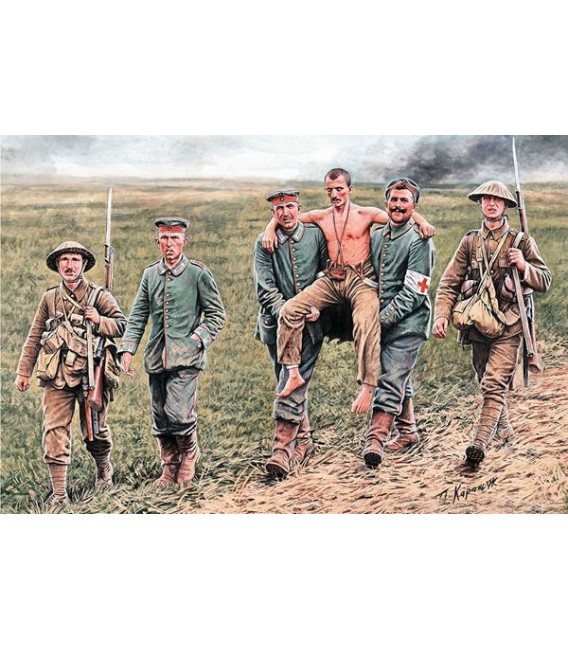 Soldats britanics i alemanys, Batalla del Somme, 1.916 - 35.158