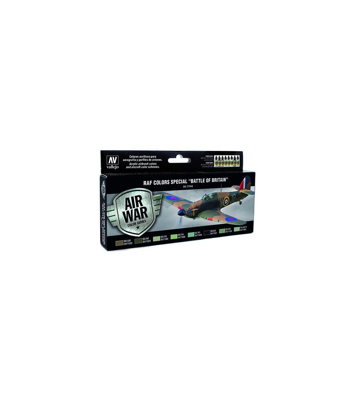 Vallejo Kit Peinture Modélisme – RAF & FAA Special Battle Of Britain WWII – Couleurs Historiques Acryliques