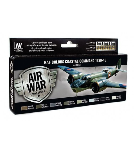 Set Vallejo Model Air 8u. 17 ml. RAF Colors Coastal Command
