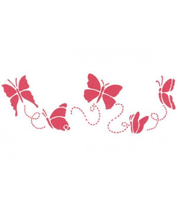 Plantillas - Stencils 38x15 Butterflies KSB123