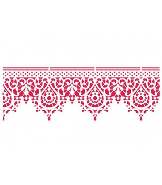 Plantillas - Stencils 38x15 Lace KSB158