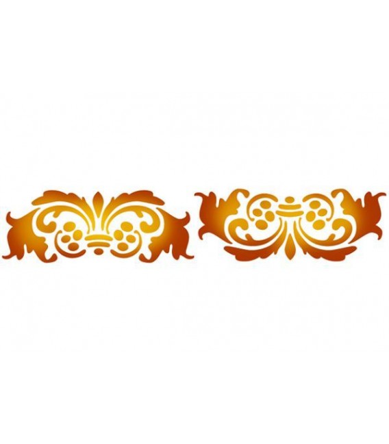 Plantilles - Stencils 60x7 Antique Whirls KSE123