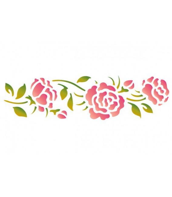 Stencils 60x7 Roses KSE103