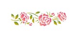 Plantillas - Stencils 60x7 Roses KSE103