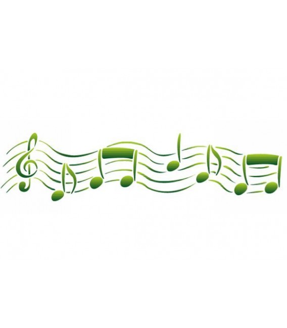 Plantillas - Stencils 60x7 Music KSE90