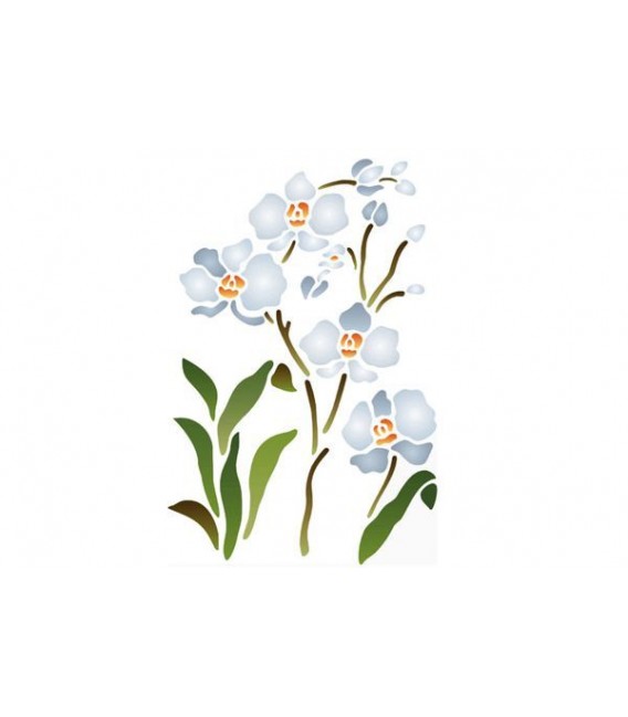 Stencils 21x29,7 Orchid plant KSG62