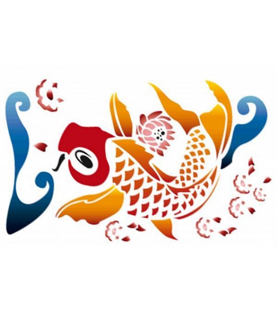 Stencils 21x29,7 Carp fish KSG279