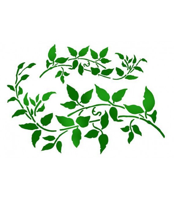 Stencils 21x29,7 Branch with leaves KSG345