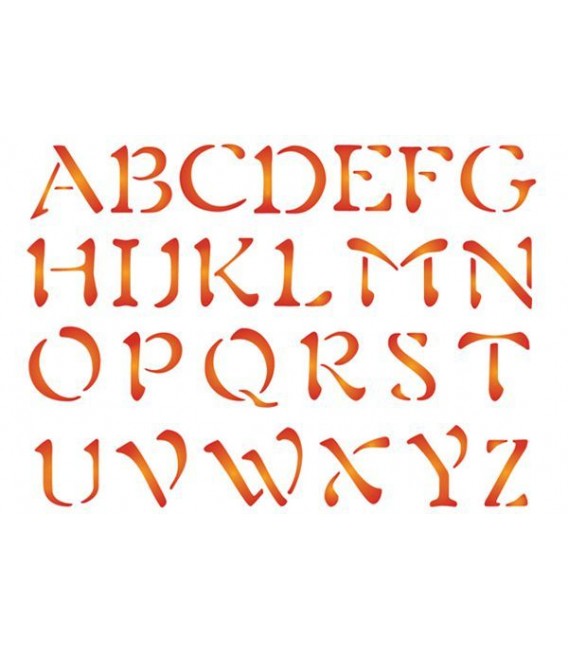 Stencils 15x20 Alphabet KSD67