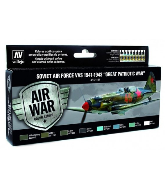 Set Vallejo Model Air 8u.17 ml. Soviet Air Force VVS 1941 - 1943