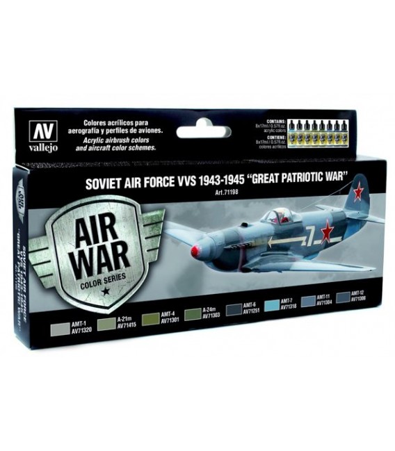 Set Vallejo Model Air 8u.17 ml. Soviet Air Force VVS 1943 - 1945
